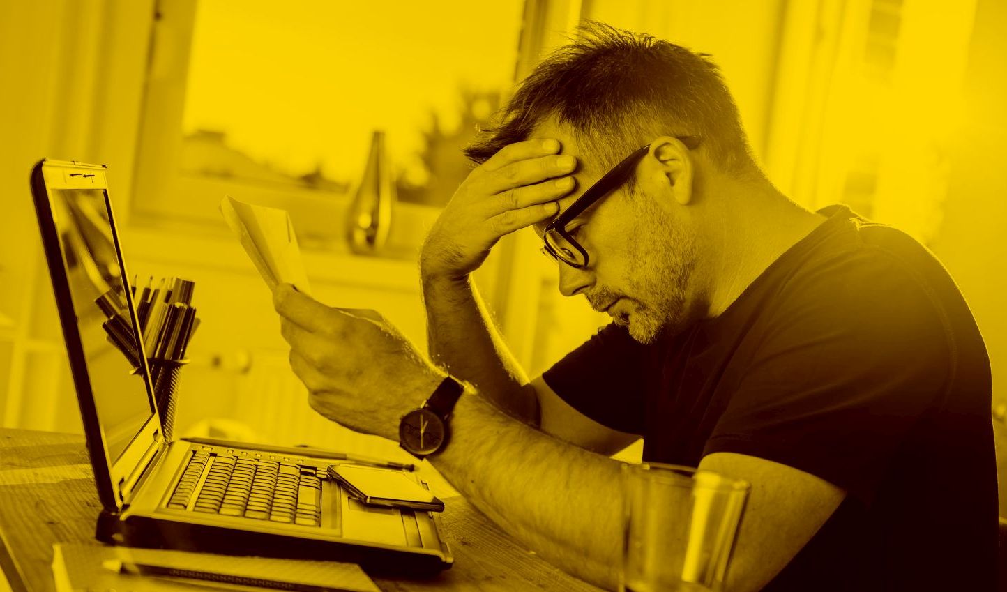 Man hat Datenverlust und ist gestresst
