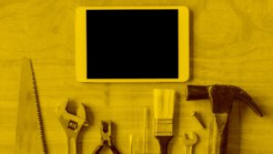 IPad und Werkzeig